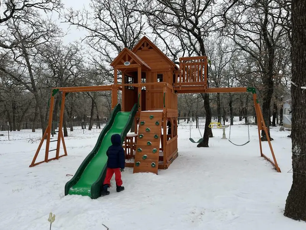 Skyfort II Cedar Swing Set (Single Color) – Woodlit Swing Sets