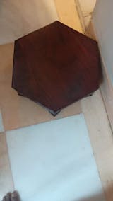 Bell Shaped Mahogany Dark Style Teak Wood Bajot