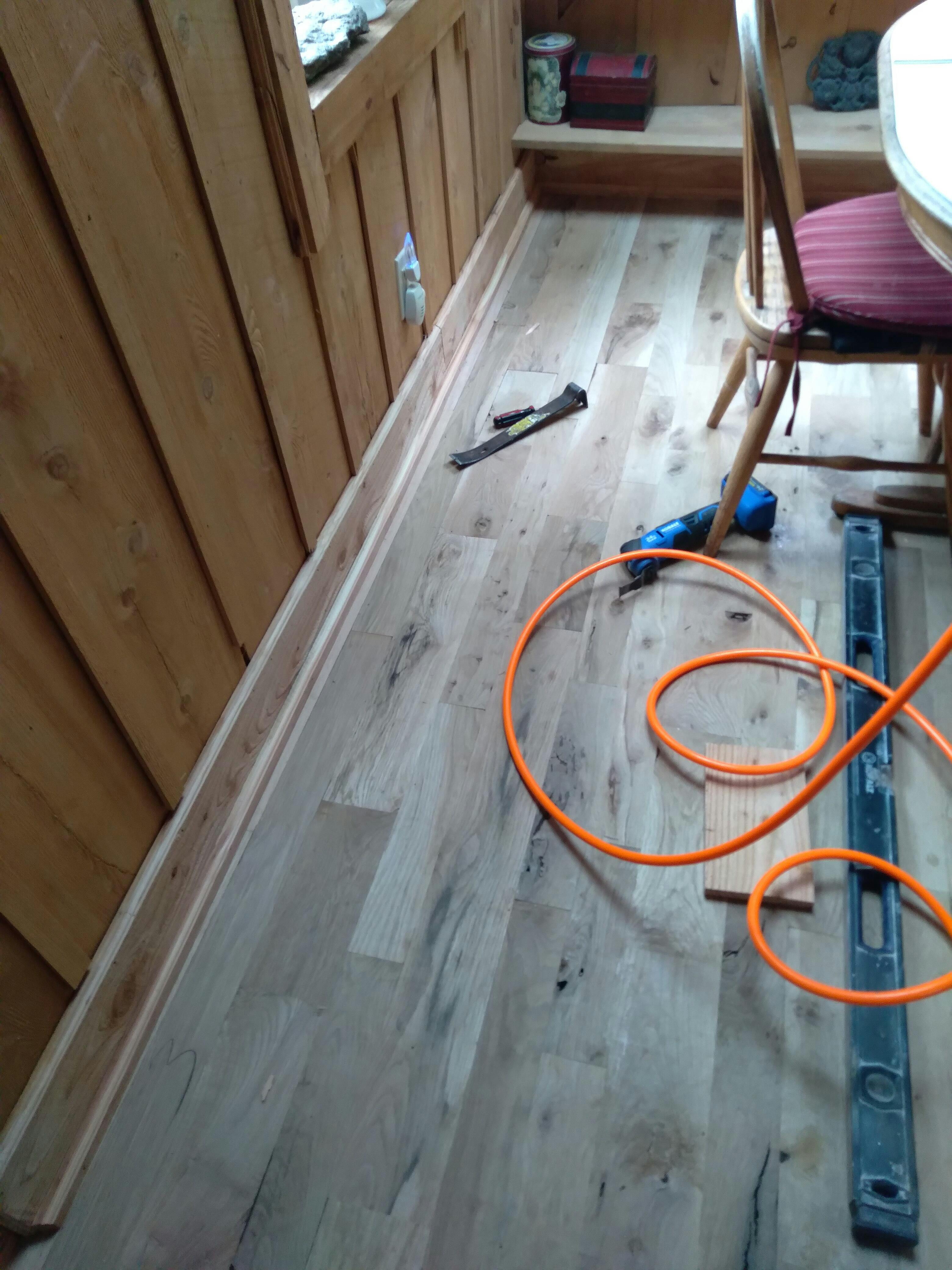 Unfinished White Oak #3 Common 5" Solid Hardwood Xulon Flooring ...