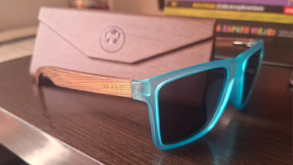 ENJOY THE SILENCE - DARK BLUE // Gafas de Sol con Madera