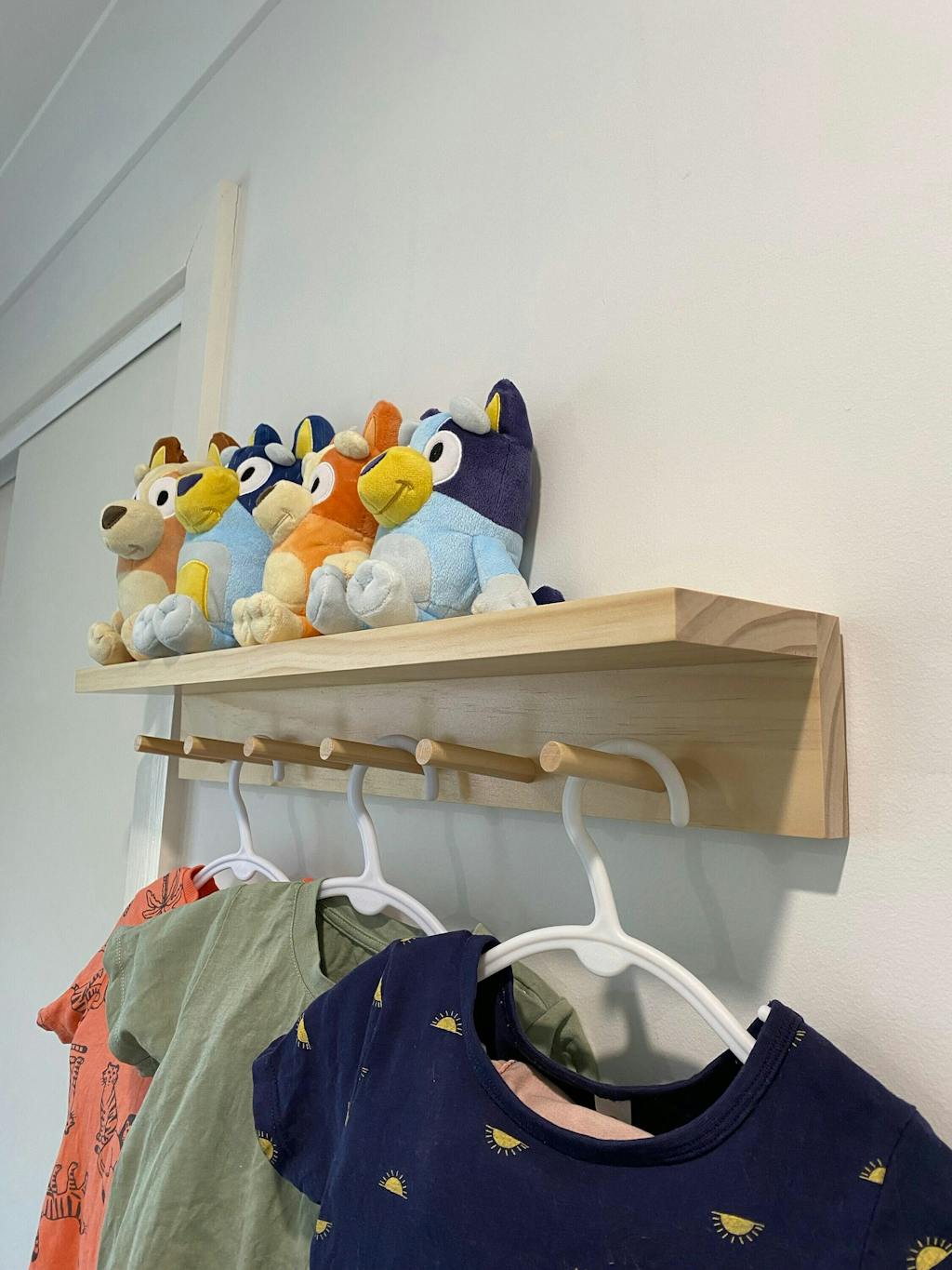 Nursery Shelf With Hooks - The Best Shelf in the Nursery Room – Woodyoubuy