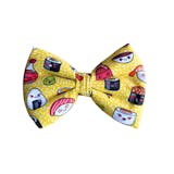 Yellow Dog Collar Bow Tie with Cute Ice Creams