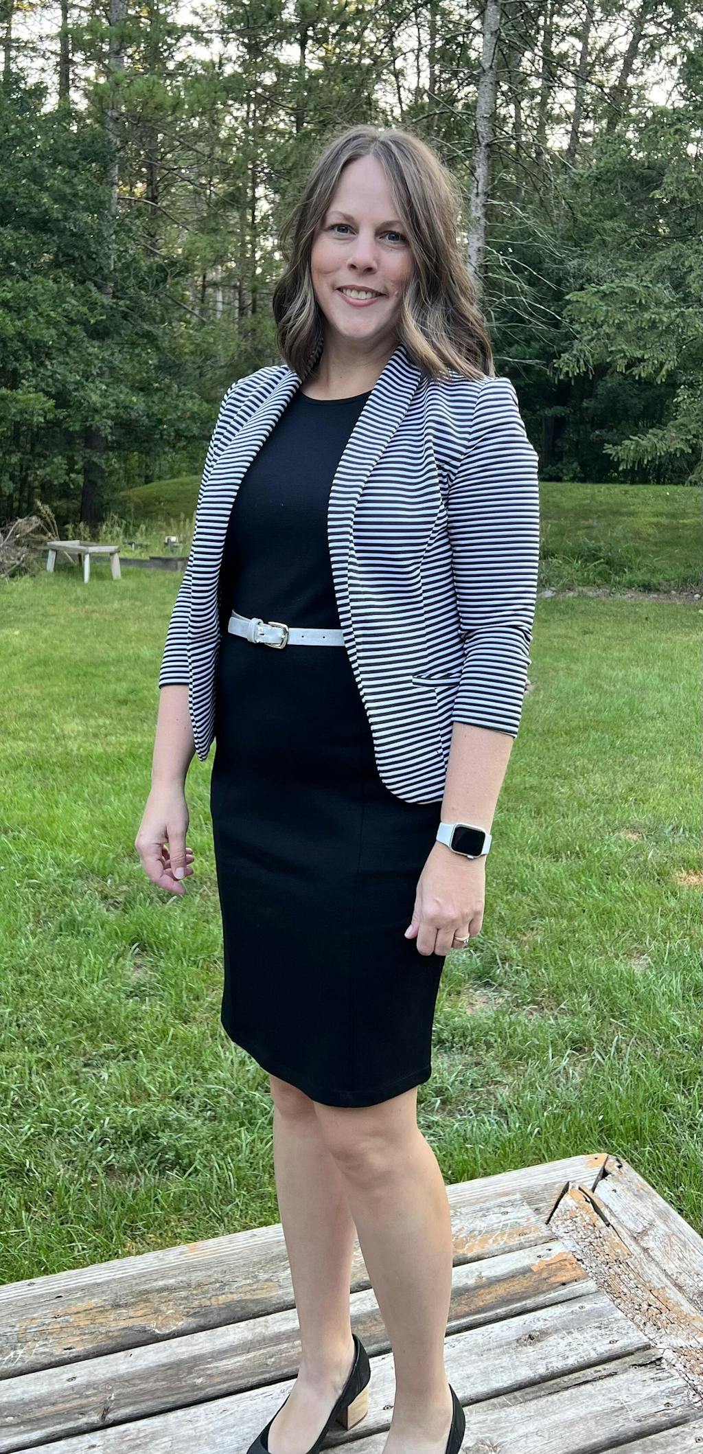 Kalle Merino Wool Ponte Tank Dress Washed Navy wool&