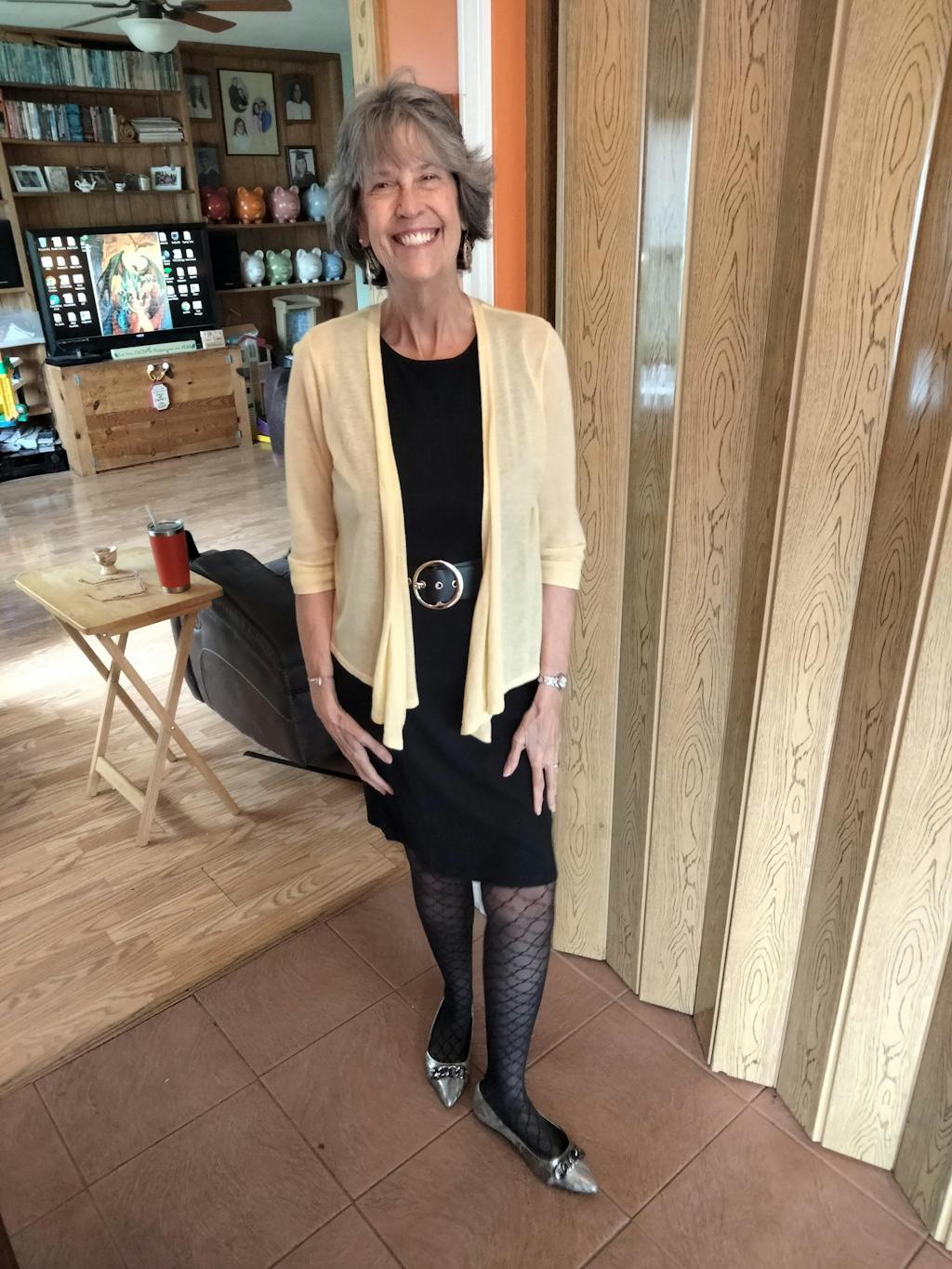 Kalle Merino Wool Ponte Tank Dress Black wool&