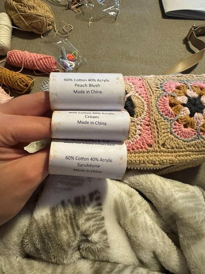 Kit for Cylindrical Bucket Bag, Purse, Complete DIY Kit with Detailed Instructions, Video Tutorials, for Beginners with Basic Crochet Knowledge or Intermediate and Advanced Crocheters