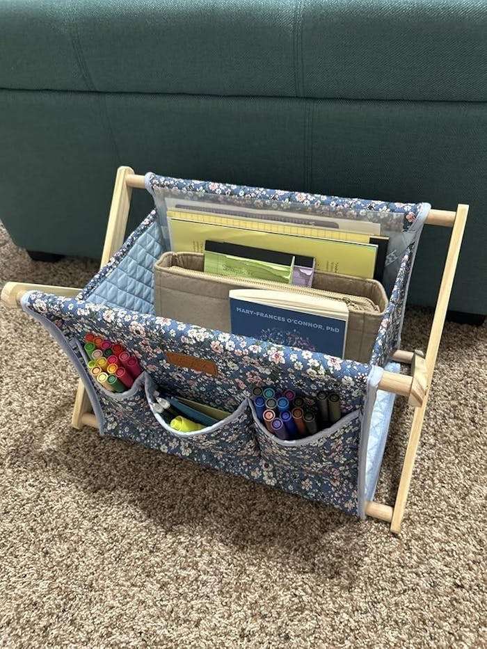 Yarn Caddy Large Size Yarn Storage Organizer for Yarn Skeins-Organizer for Crochet Hooks Knitting Needles Other Accessories