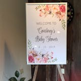 Boho Chic Baby Shower Welcome Sign
