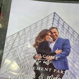 Engagement Party Welcome Sign With Photo