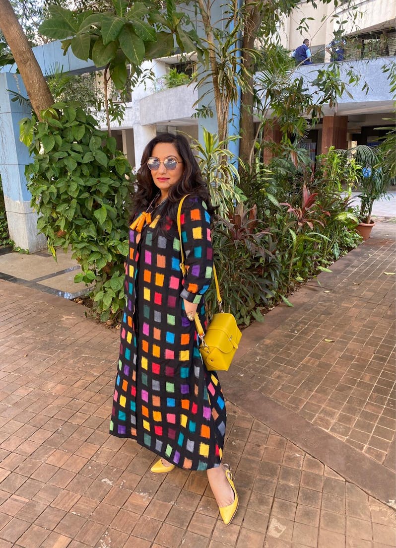 Double Ikat Jacket Dress