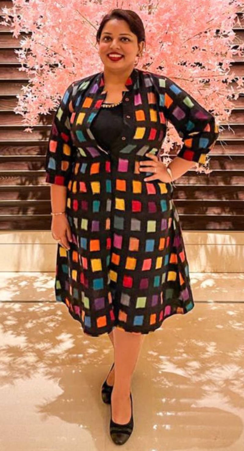 Double Ikat Jacket Dress