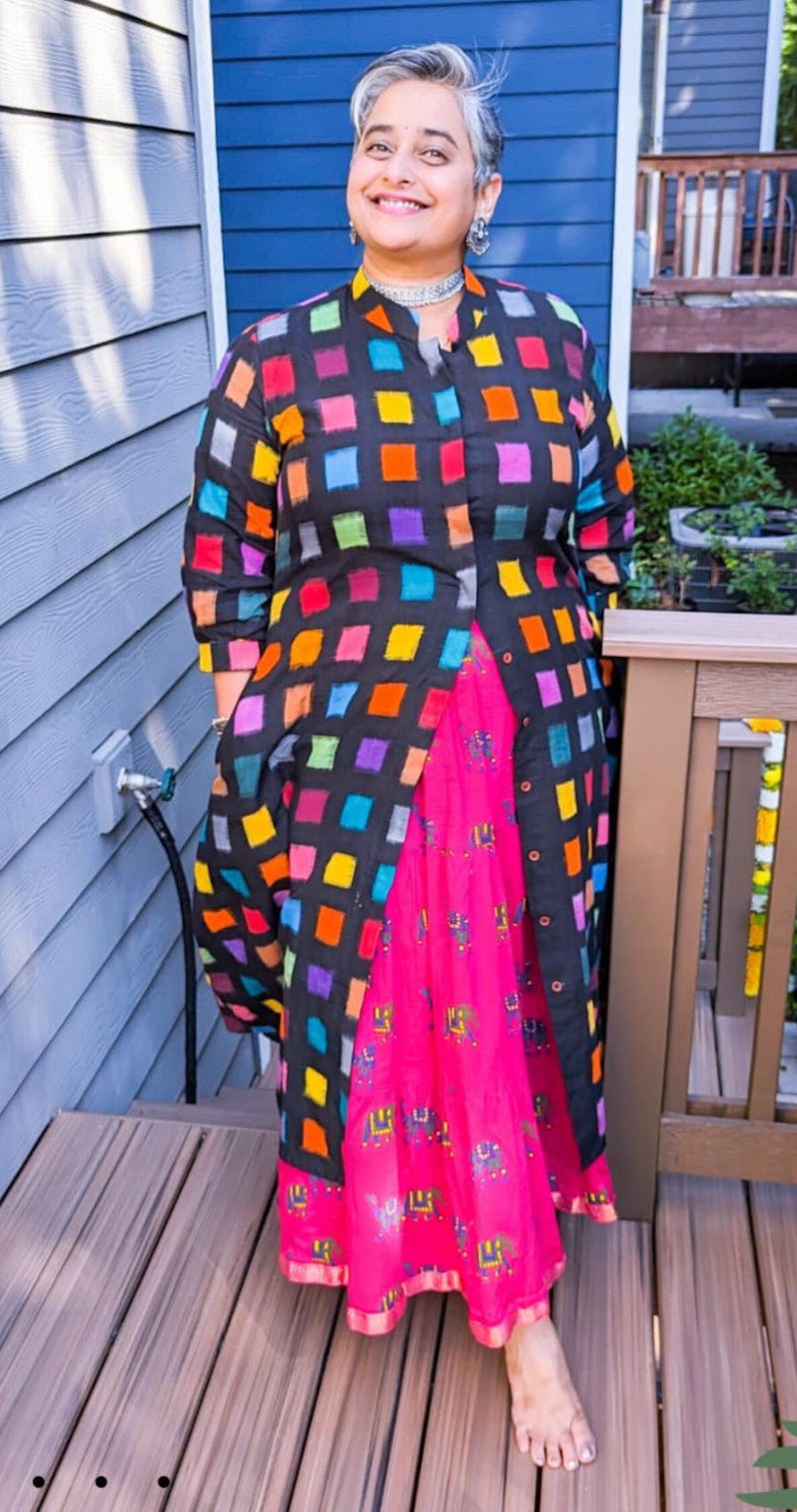 Double Ikat Jacket Dress