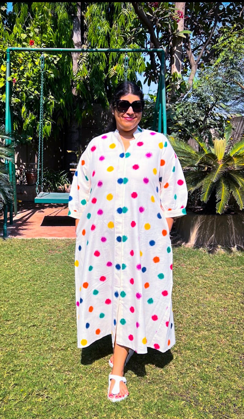 Popiins Double Ikat Dress