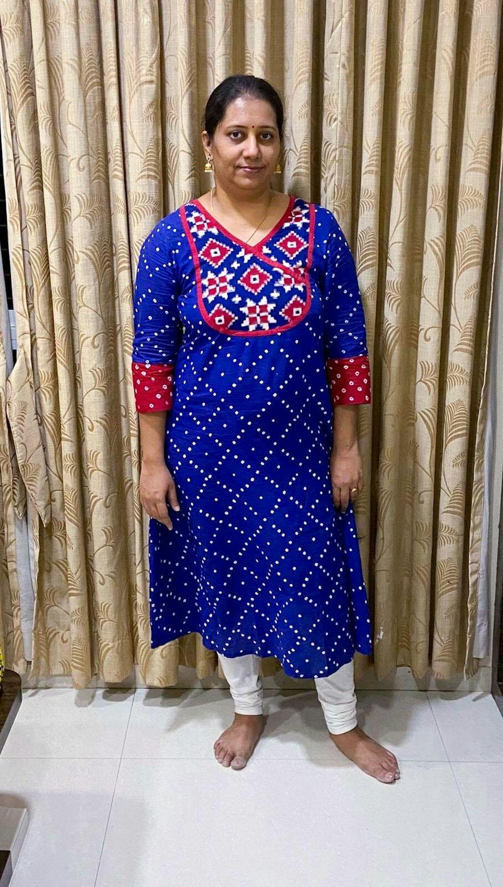 Bandhej Telia Rumal Kurta