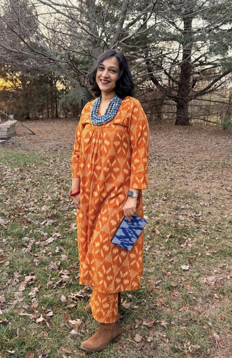 Mustard Ikkat Coord Set