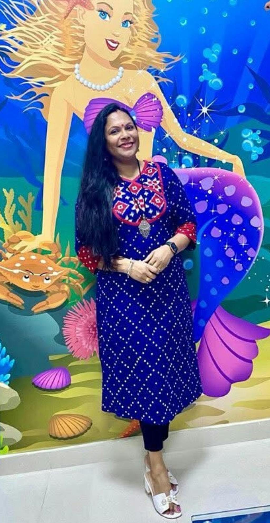 Bandhej Telia Rumal Kurta