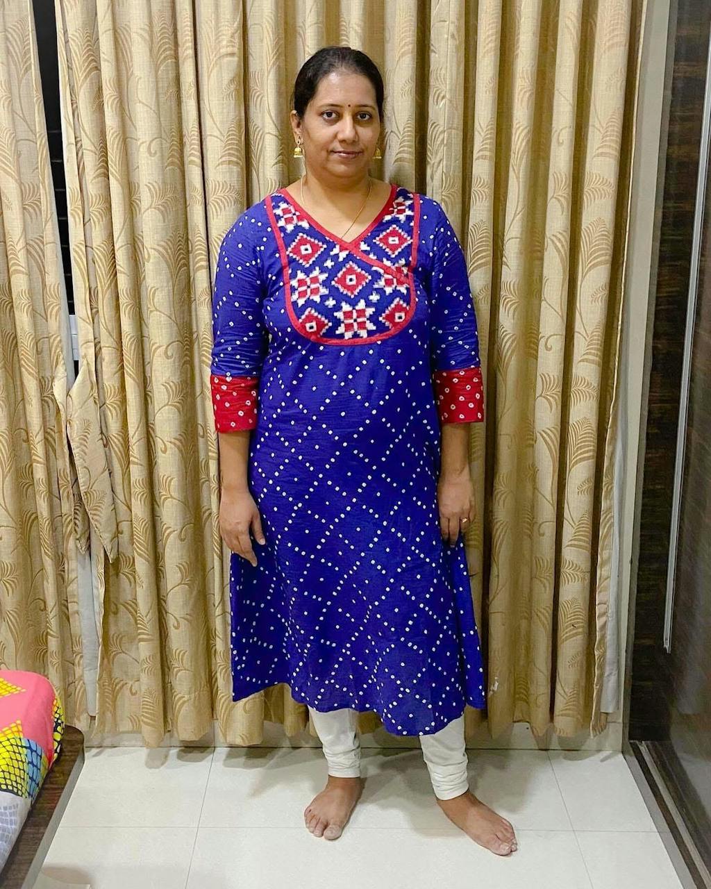 Bandhej Telia Rumal Kurta