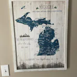 Alaska State Park Map, Push Pin Canvas, Personalized