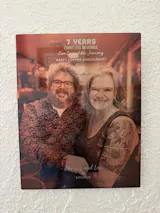 Custom 7th Anniversary Copper Gift – Personalized Photo on Metal Print, Printed on Aluminum