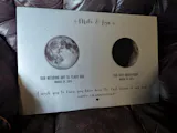 10th Anniversary Gift for Husband or Wife — Personalized Moon Phase Tin Metal Print