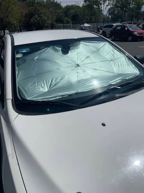 SombraDrive™ – Parasol Plegable para Coche tipo Paraguas