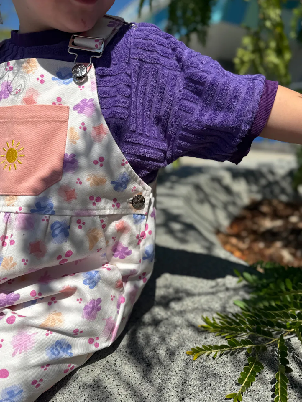 Solstice Pleated Overalls - Sunset