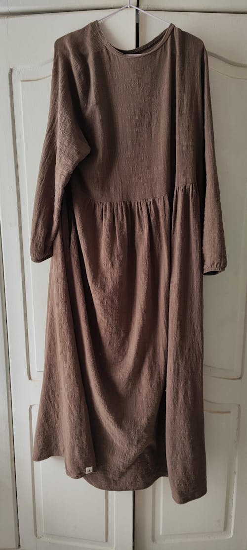 Cotton Abaya "Maya" made of cotton (Brown)