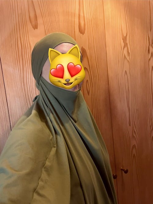 Gebedsjurk / jilbab van biologisch katoen (olijf)