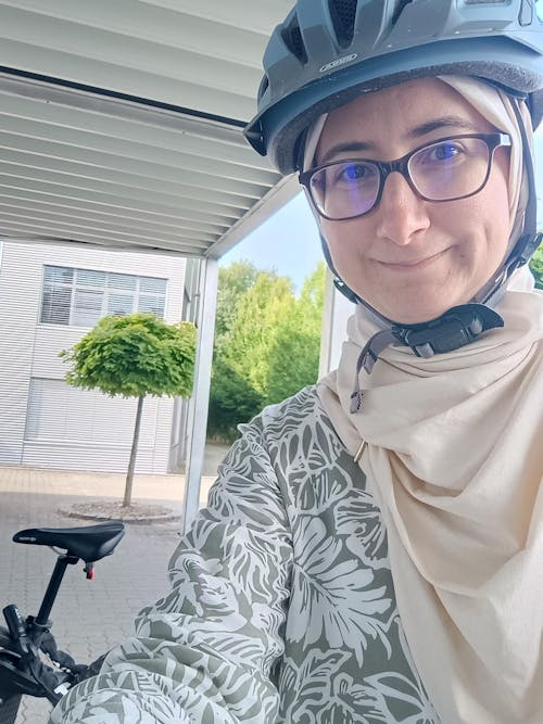 Leichter Jersey Hijab "Hava" aus 100% Bio-Baumwolle - Pearl Blush