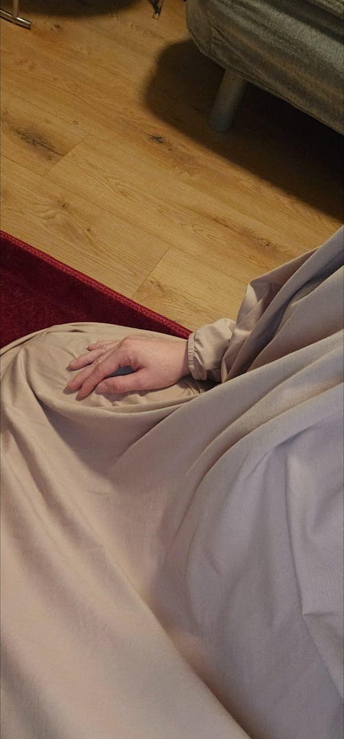 Gebetskleid / Jilbab aus Bio-Baumwolle (Light Taupe)