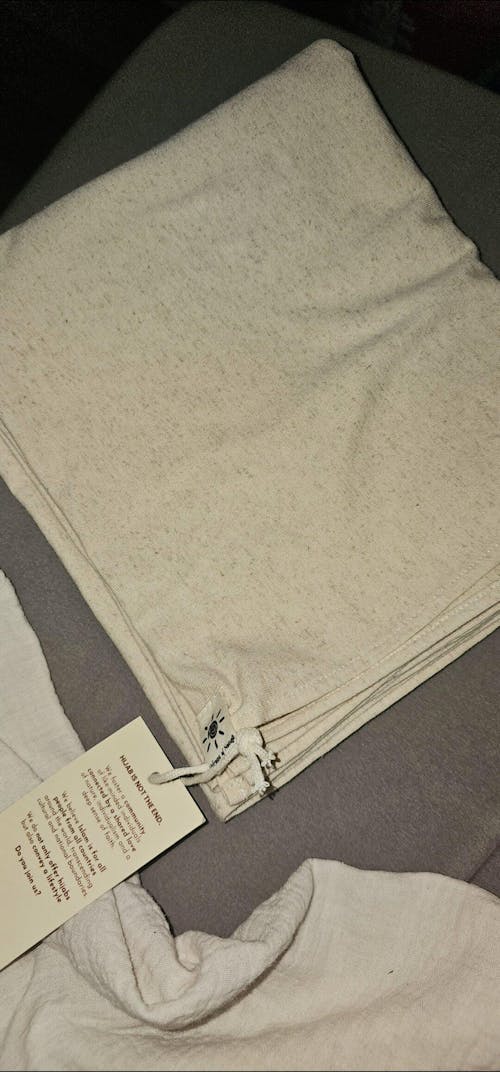 Jersey Hijab aus Baumwolle und Leinen - "Vanilla"