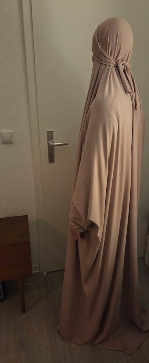 Gebetskleid / Jilbab aus Bio-Baumwolle (Light Taupe)