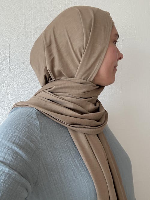 Cotton Abaya "Maya" aus Baumwolle (Elsa Blue)