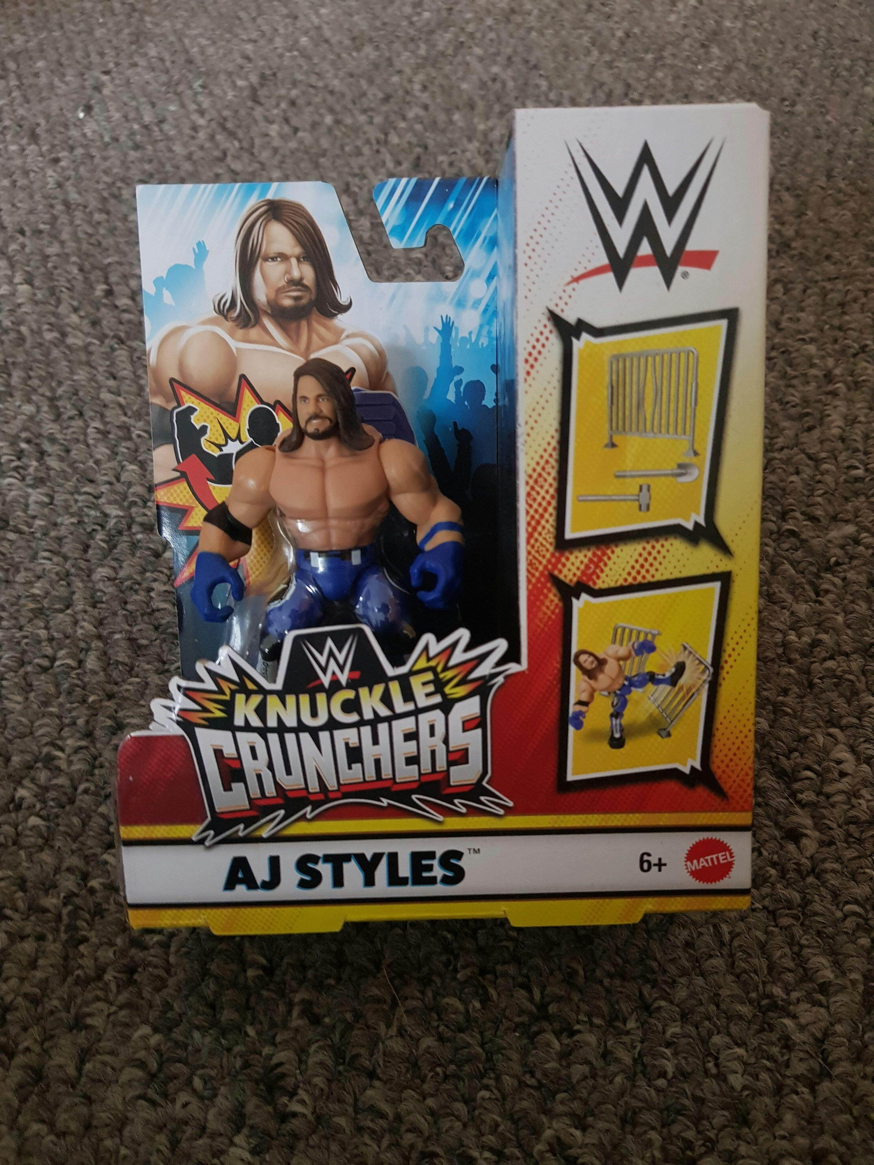 AJ Styles WWE Knuckle Crunchers Series #3 Action Figure