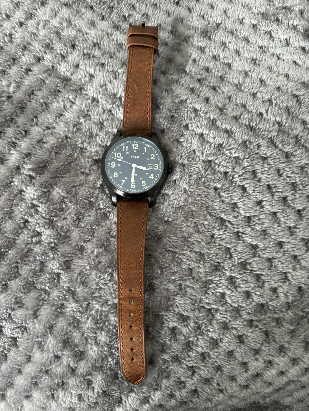 Lakota™ Crazy Horse Full Grain Oiled Leather Watch Band