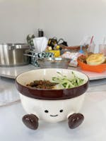 Cute Footed Ceramic Bowl – 450ML &800ML