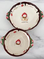 Chocolate Strawberry Bunny Ceramic Bowls - 550ML & 900ML