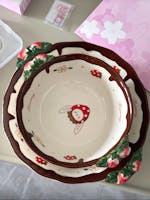 Chocolate Strawberry Bunny Ceramic Bowls - 550ML & 900ML