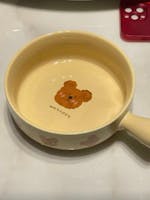 Adorable Creamy Emo Bear Handled Baking Dish