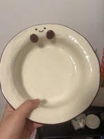 Cocoa Bean Deep Ceramic Plate, 8-Inch