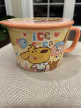 Ice Cream Puppy Large Ceramic Ramen Bowl - 1000ML with Gift Box