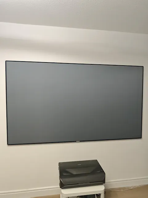 Wupro Cinema Gallery Enhance Gain CLR ALR Fixed Frame projector Screen For UST Projector