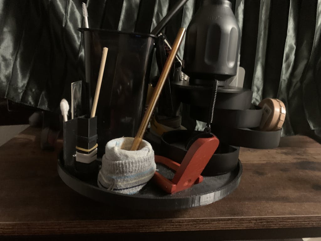 Desktop Cotton Swab Recycling Bin Dab Tools