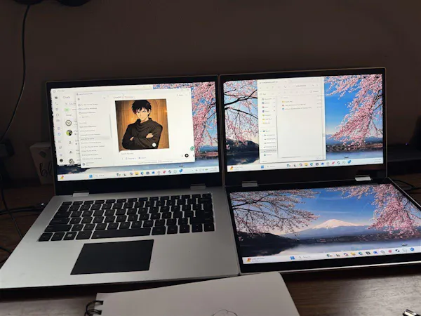 Eric's XbooK desk setup