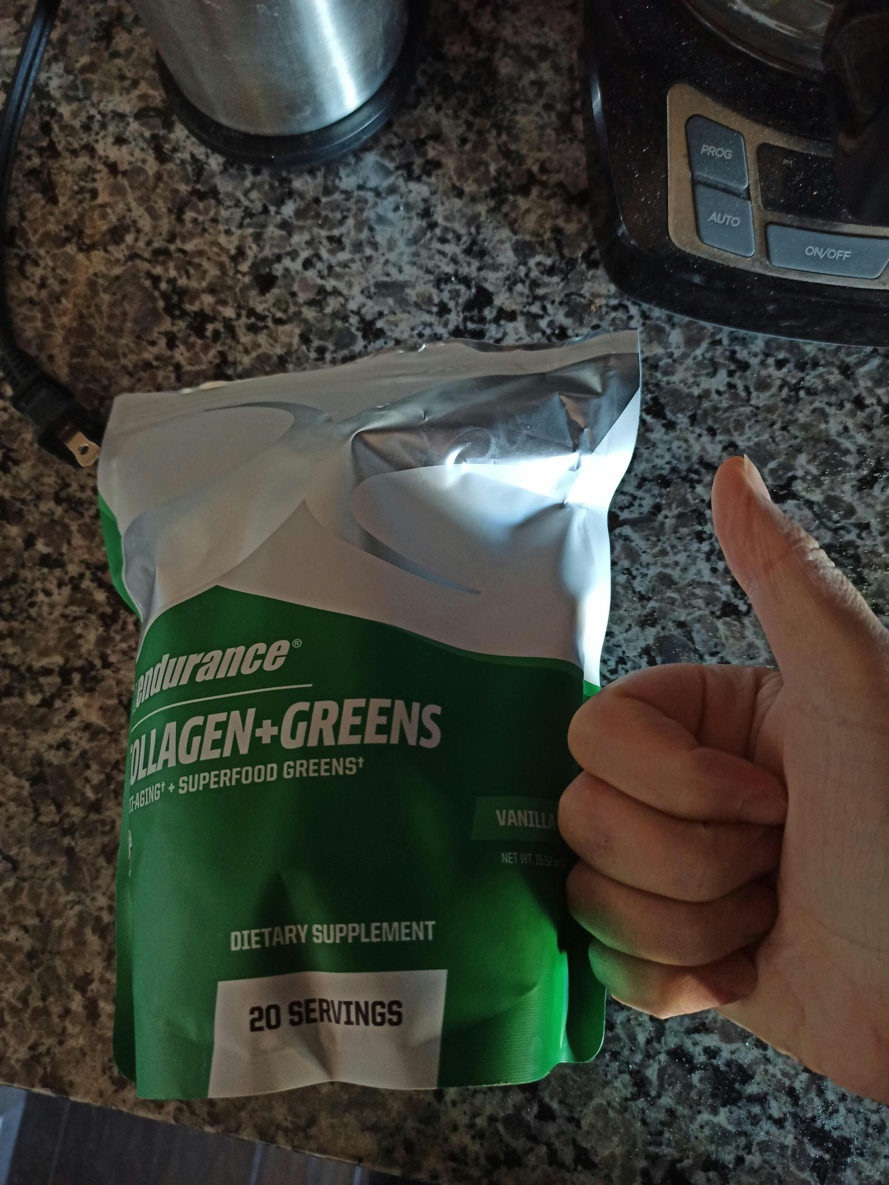 Xendurance コラーゲン+グリーンズ |有機コラーゲンペプチド+グリーン