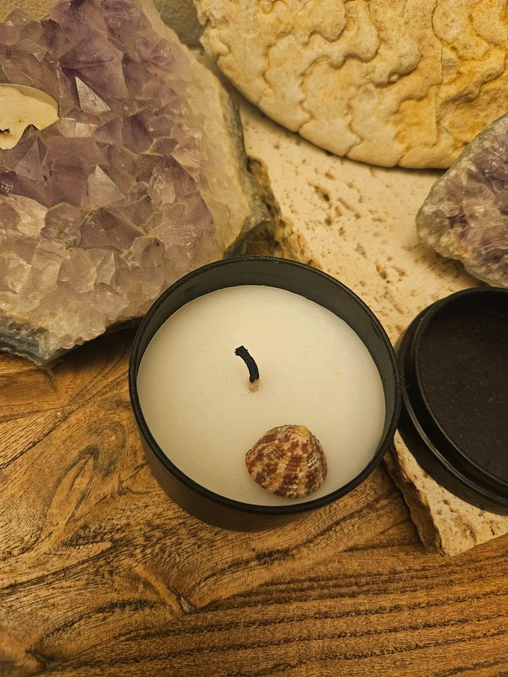 שעוות קוקוס JustWax C100 מוכנה לשימוש, לנרות בכלים.