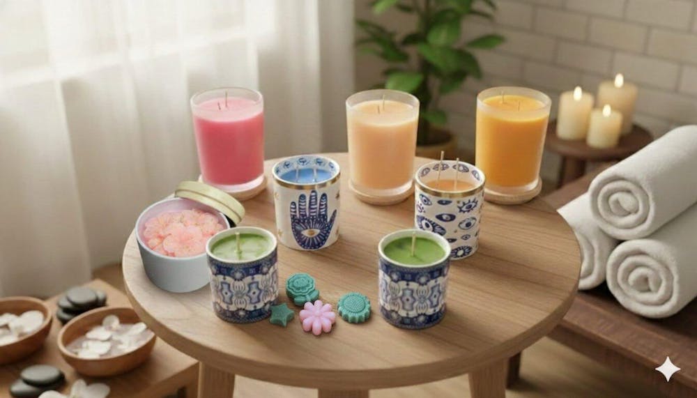 צבעי שעווה לנרות, שבבי שעווה של חברת Bekro.