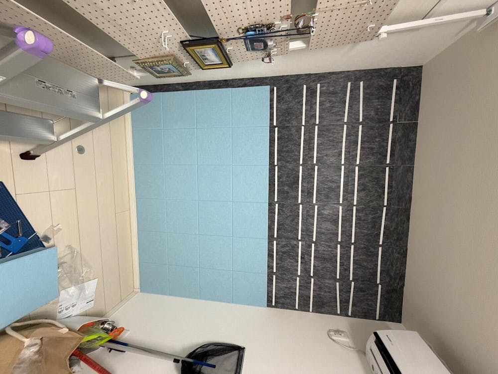 吸音パネル 「hisoka」厚さ9mm 虫ピン付属 12枚セット