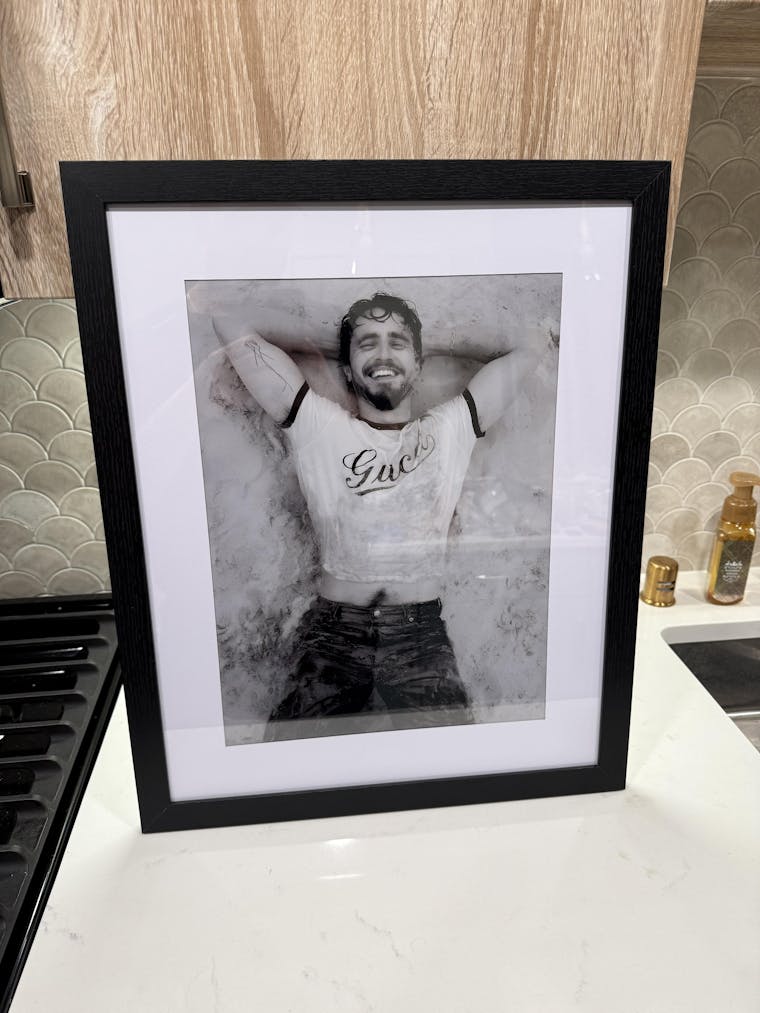 Paul Mescal Black and White Classic Photo Print Hollywood Celebrity Poster Handsome Man Wall Art Hot Male Model Aesthetic Decor for Bedroom Living Room