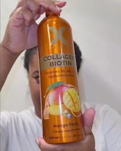 Liquid Collagen Peptides with Biotin, Hyaluronic Acid and Vitamins B5, B6, C & E - Mango Flavor