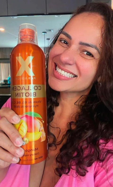 Liquid Collagen Peptides with Biotin, Hyaluronic Acid and Vitamins B5, B6, C & E - Mango Flavor